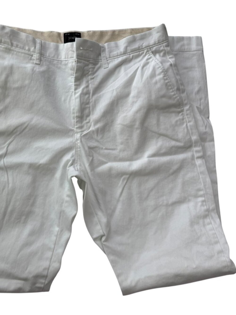 J. Crew Chino Pants White Size Men's W32 L34.  Chino.  Cotton Stretch Twill